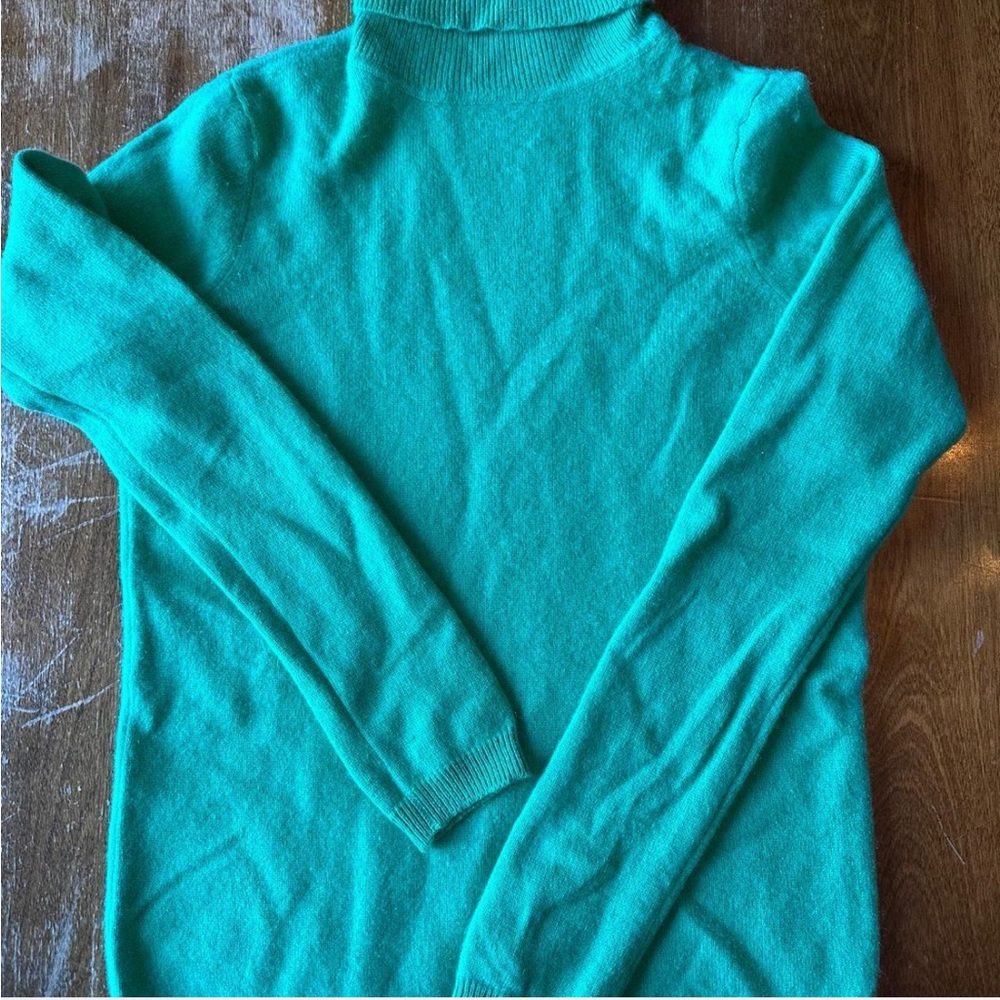 Ralph Lauren Teal Turtleneck Sweater